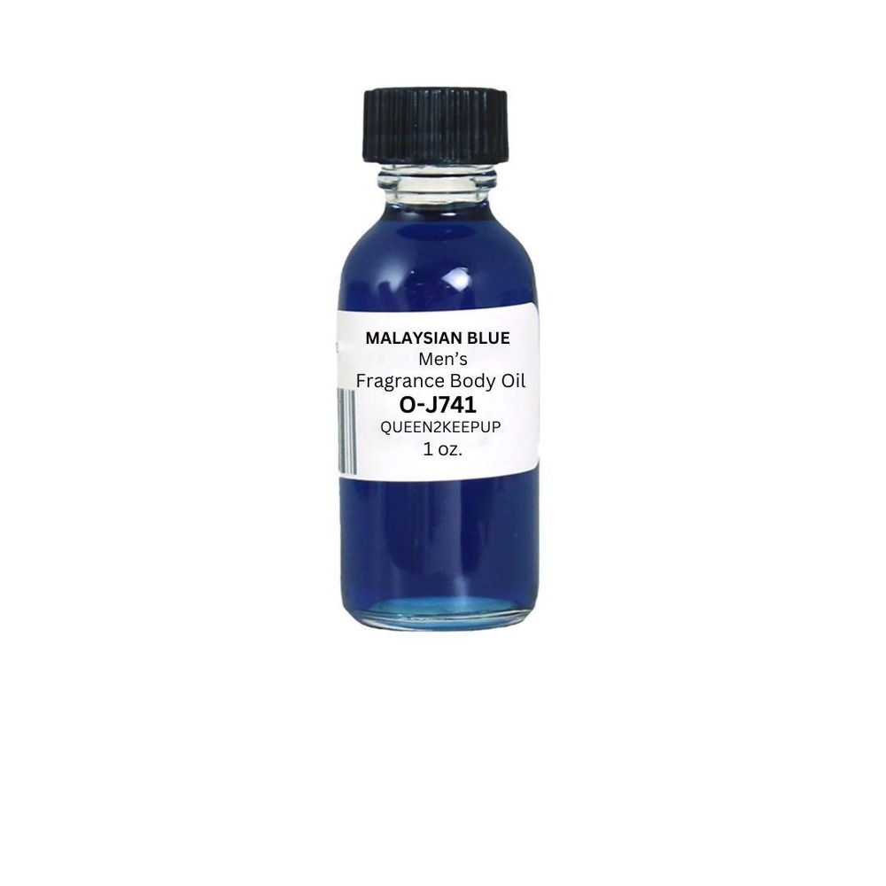 Malaysian Blue (Men) Body Oil 1 oz Fragrance All Natural Scent